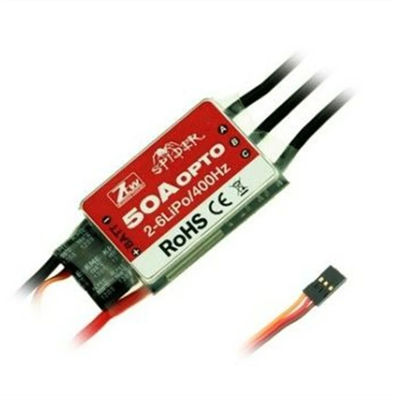 Clear stock ZTW Spider series 20A/30A/50A 2-6S Electric Speed Controller | Parts &amp Accs