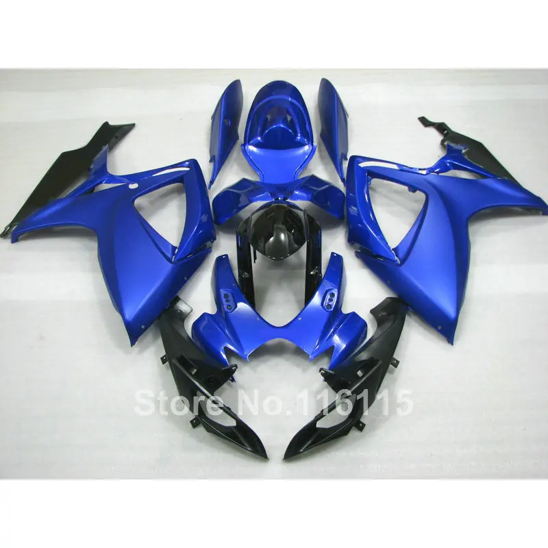 Комплект обтекателей для литья под давлением подходит SUZUKI GSXR 600 750 K6 K7 2006 2007 синий