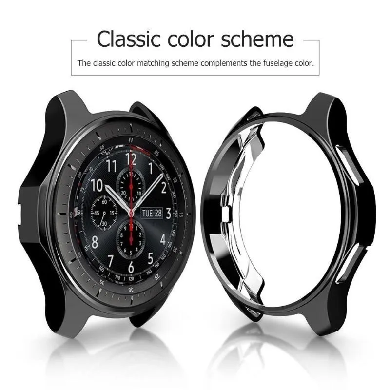 Для samsung Galaxy Watch 46 мм 42 мм чехол Высокое качество ТПУ Тонкий Смарт-часы Защитный чехол рамка Smartwatch аксессуары
