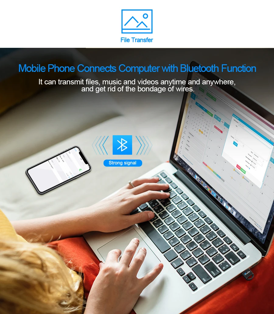 Rocketek Broadcom BCM 4,0 A2DP Bluetooth адаптер независимый MAC USB ключ для ПК компьютер динамик аудио приемник передатчик