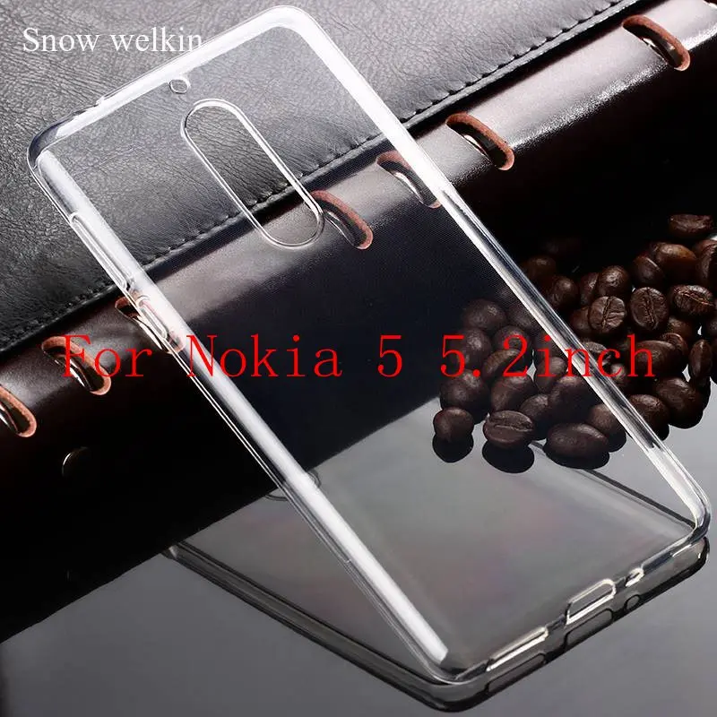 Snow Welkin прозрачный силиконовый мягкий ультра тонкий ТПУ чехол для телефона Nokia 2 3 5