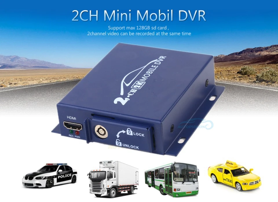 Новые 2ch мини AHD DVR мобильный видеорегистратор Поддержка CVBS/AHD 5.0MP/dual-SD карта HD 1080P 2 канальный автомобильный DVR по шине CAN с пультом дистанционного управления