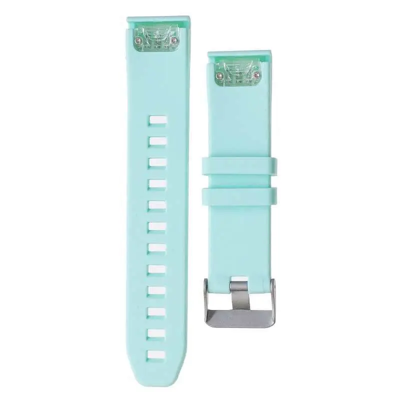 Mint Green Силиконовый ремешок для часов 26 мм 22 мм 20 мм быстросъемный ремешок для часов Garmin Fenix 6X6 6s 5S 5X5 часы Easyfit наручные часы - Цвет: Mint Green