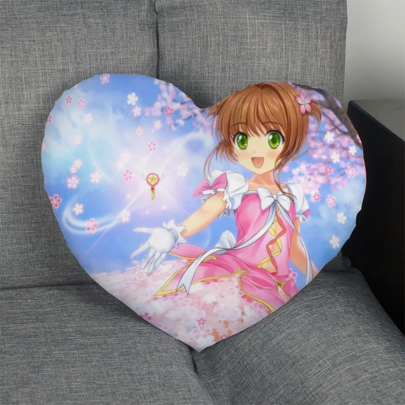 Пользовательский чехол для подушки Cardcaptor Sakura в форме сердца пользовательский на