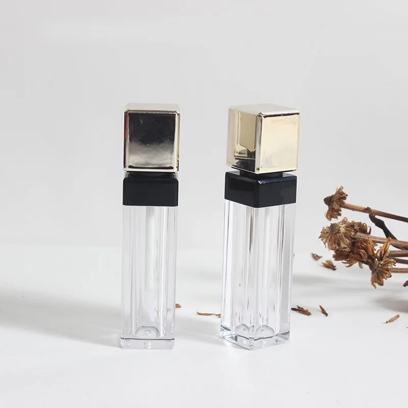 

Пустой прозрачный золотой тюбик для губ своими руками, 5 мл, жидкая губная помада, губная помада, косметические контейнеры, бутылочки для красоты женщин 20 шт./лот