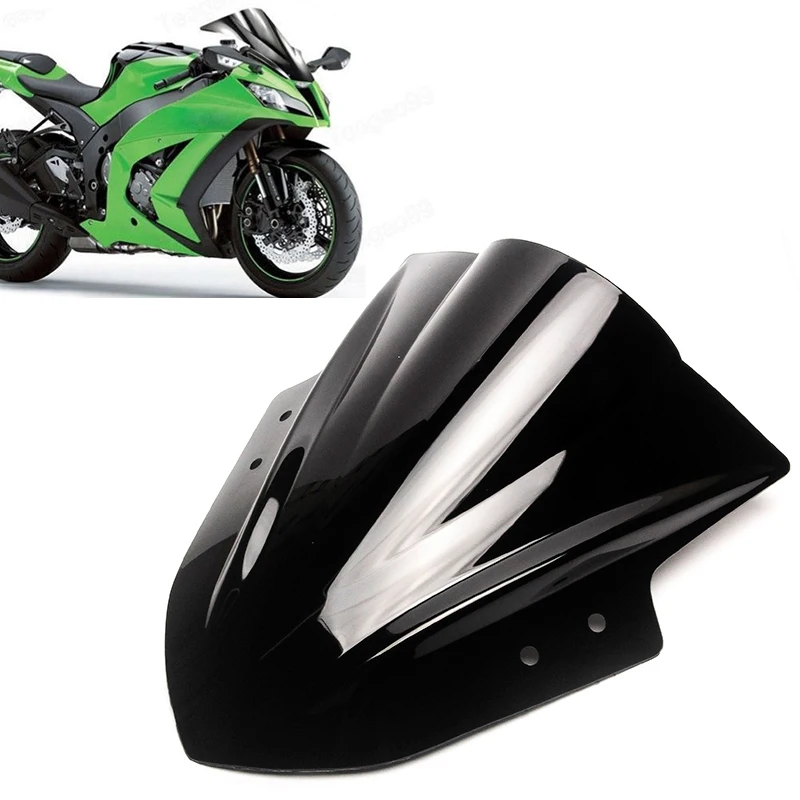Мотоцикл Черный лобовое стекло для Kawasaki Ninja 300 EX300 2013 2014 2015 2016 2017|Козырьки от ветра