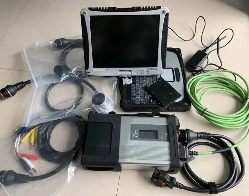Лучшее качество звезда C5 ноутбука cf19 новые V2019.03 программного обеспечения Vediamo 5,01/DTS MB Star C5 SD подключения автомобиля диагностический инструмент - Цвет: sd c5-cf19-360gb ssd