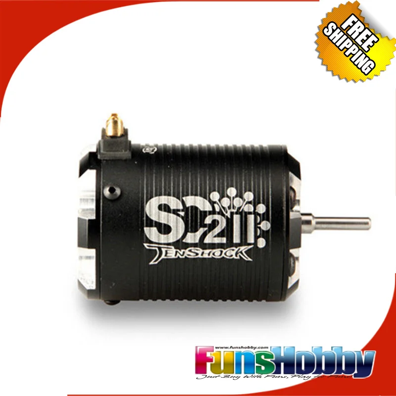 Tenshock SC211 4 полюсный бесщеточный двигатель для веса 2WD 1/10 короткий курс новый