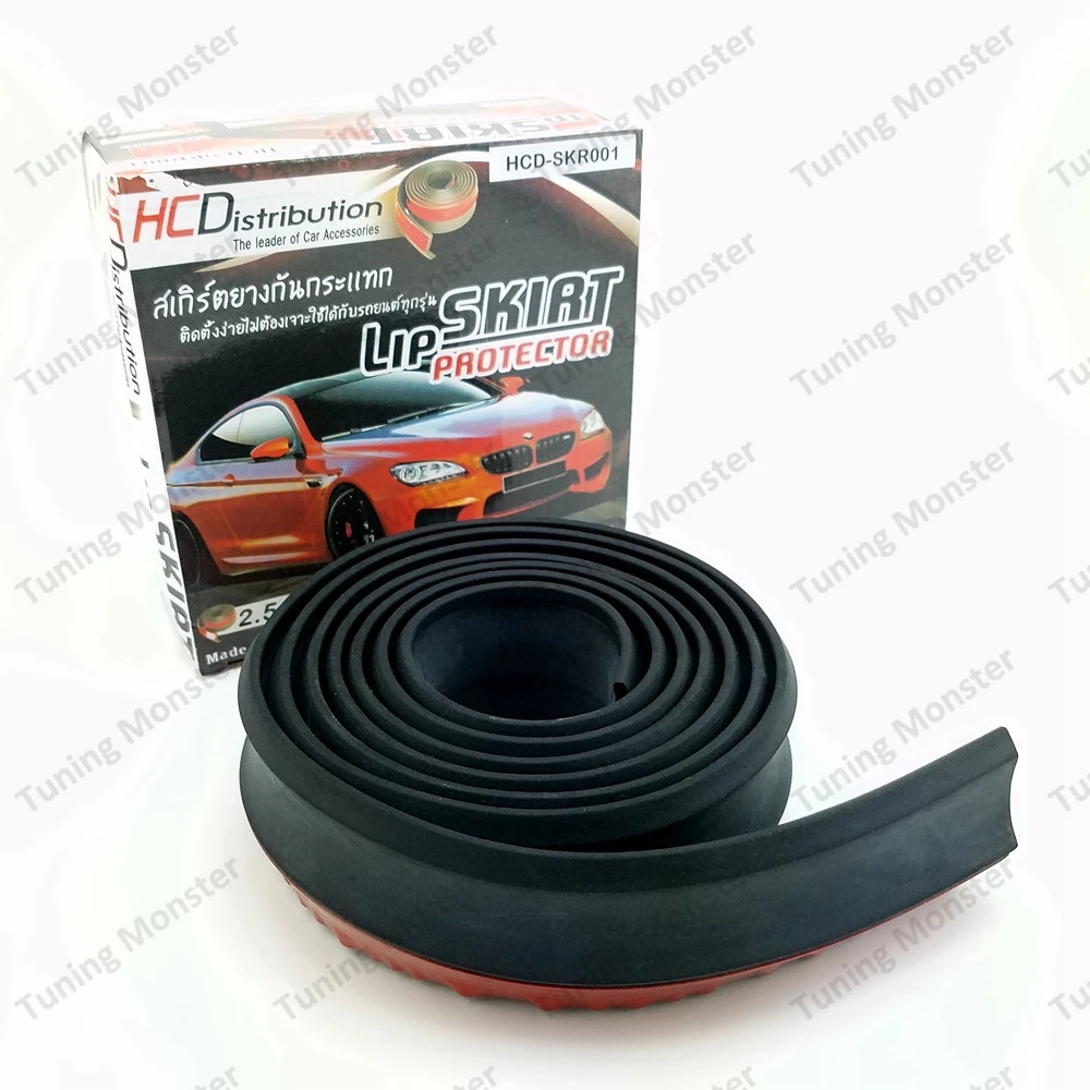 Тюнинг Monster New Rubber мягкая черная полоса бампера для автомобиля ширина 65 мм