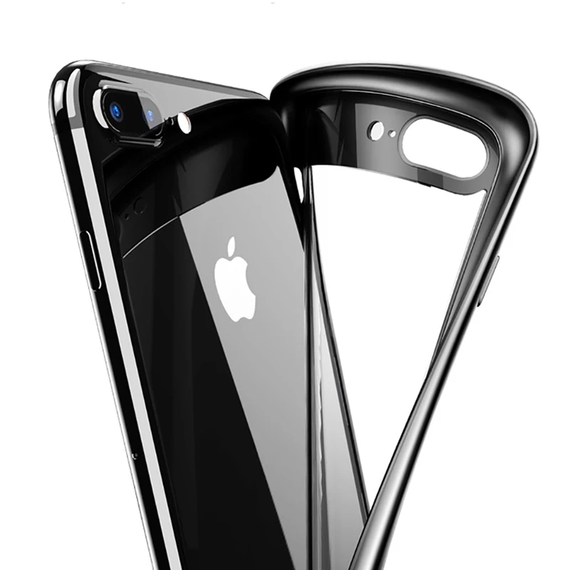 USAMS чехол для iPhone 6s plus защитный Apple 7 телефона прозрачная задняя акриловая крышка
