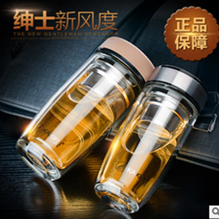 380 мл высококачественный стакан с двойными стенками деловой стиль стеклянный