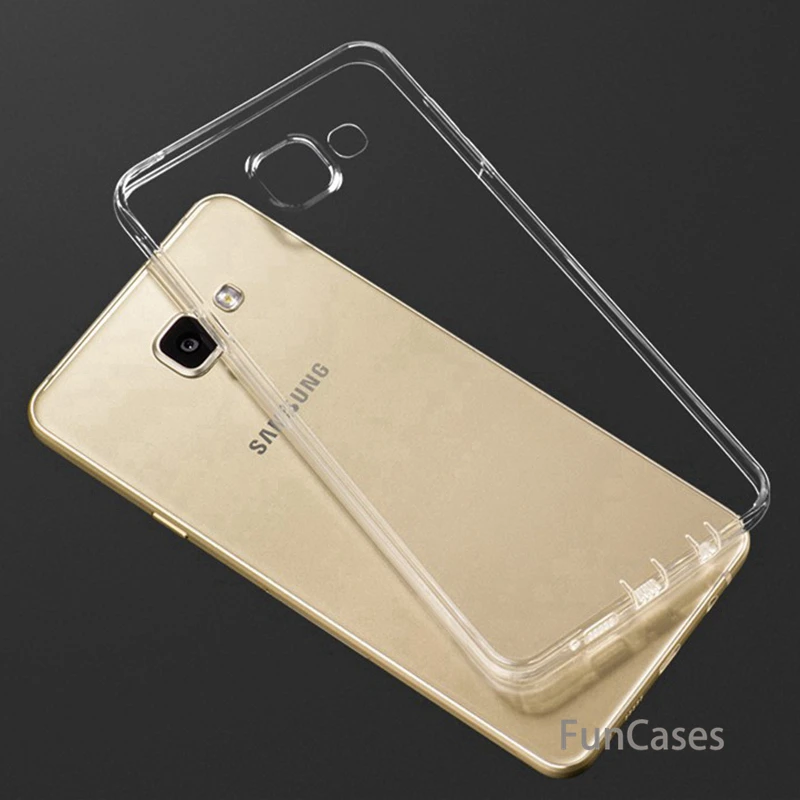 Прозрачный Ультратонкий Мягкий чехол из искусственной кожи для Samsung Galaxy A3 A5 A7 2016