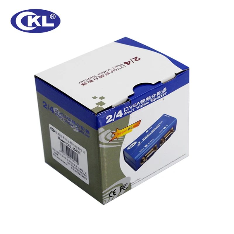 Разветвитель VGA на 4 порта 1 в 450 МГц 2048*1536 порт Sup s DDC DDC2 DDC2B|4 port vga splitter|port vgasplitter |