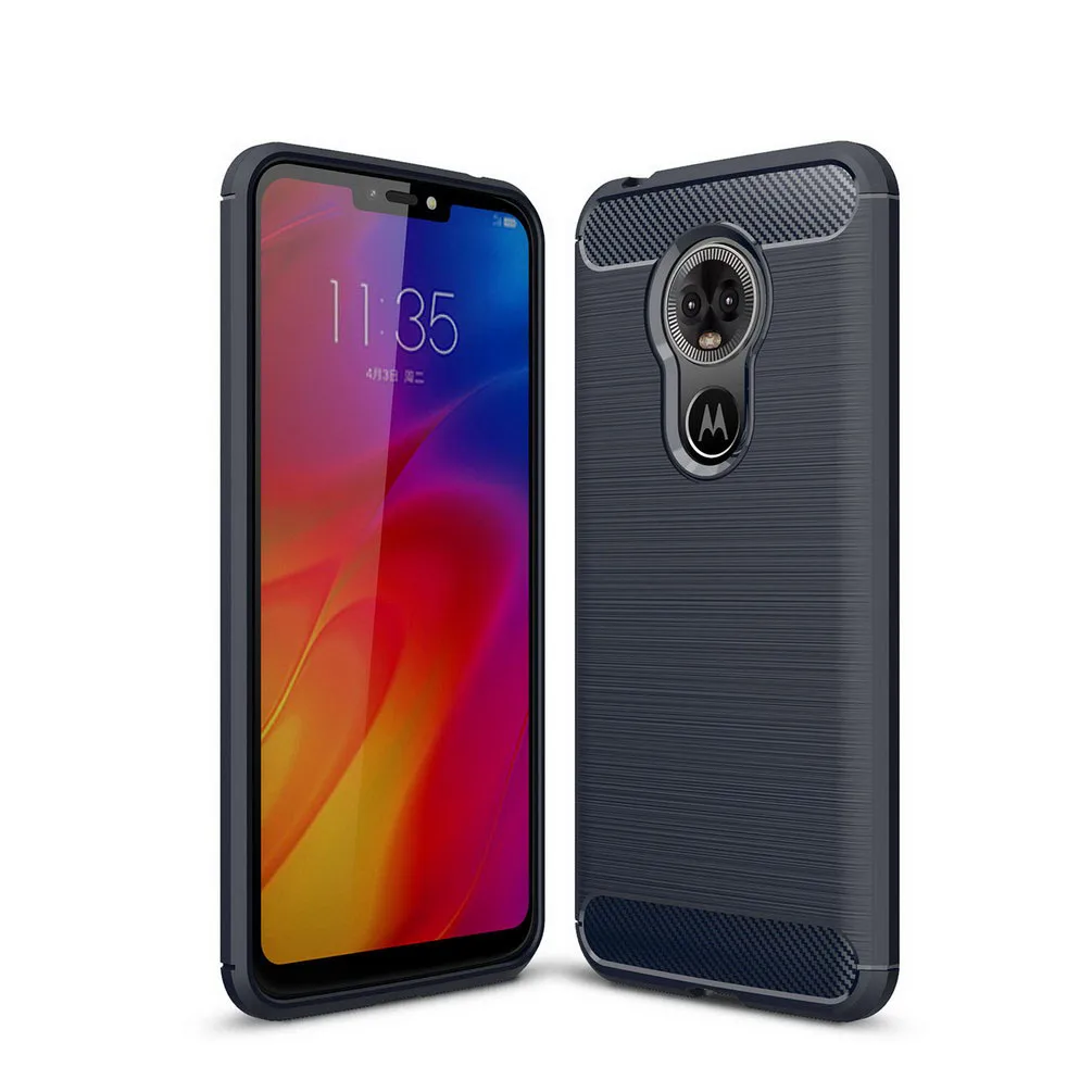Роскошный чехол для телефона Motorola Moto E6 смартфона Мягкая силиконовая текстура из