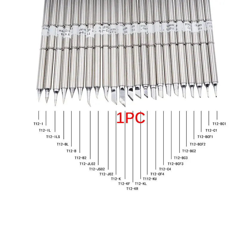 1 шт. T12 серии припой советы для Хакко паяльник, FX-951 FX-952 T12-IL T12-JL02 T12-B2 T12-B T12-BCF3 T12-K