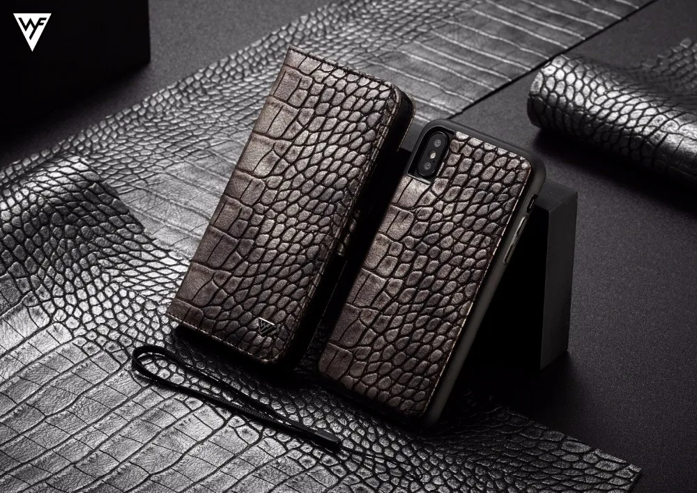 Чехол-кошелек для samsung s9 plus Note 9 с узором крокодиловая кожа супероблегающее и