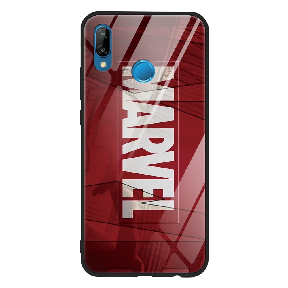0mmarvel Чехол из закаленного стекла с Мстителями Marvel для huawei P20 P30 mate 20 10 P10 Pro P9 P8 Plus Honor 8X9 10 Lite nova3 Coque для P Smart - Цвет: 0mmarvel