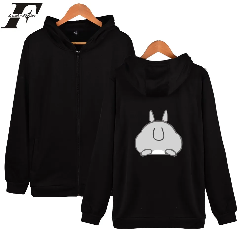 Толстовка на молнии с мультяшным принтом My Neighbor Totoro худи Хаяо Миядзаки студия Ghibli