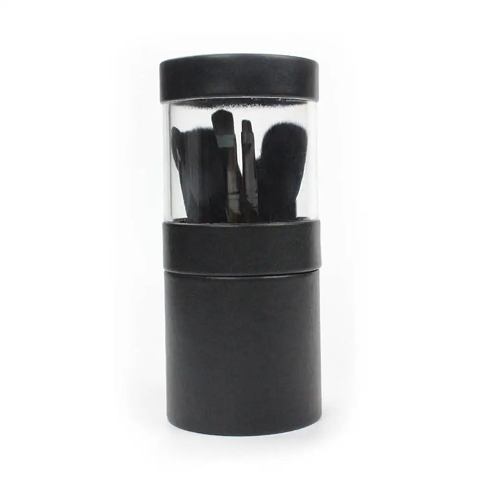 Black DSstyles 12 шт./компл. набор кистей для макияжа кисть для нанесения теней брови кисти для губ косметический набор кистей с тубус для хранения - Handle Color: Black