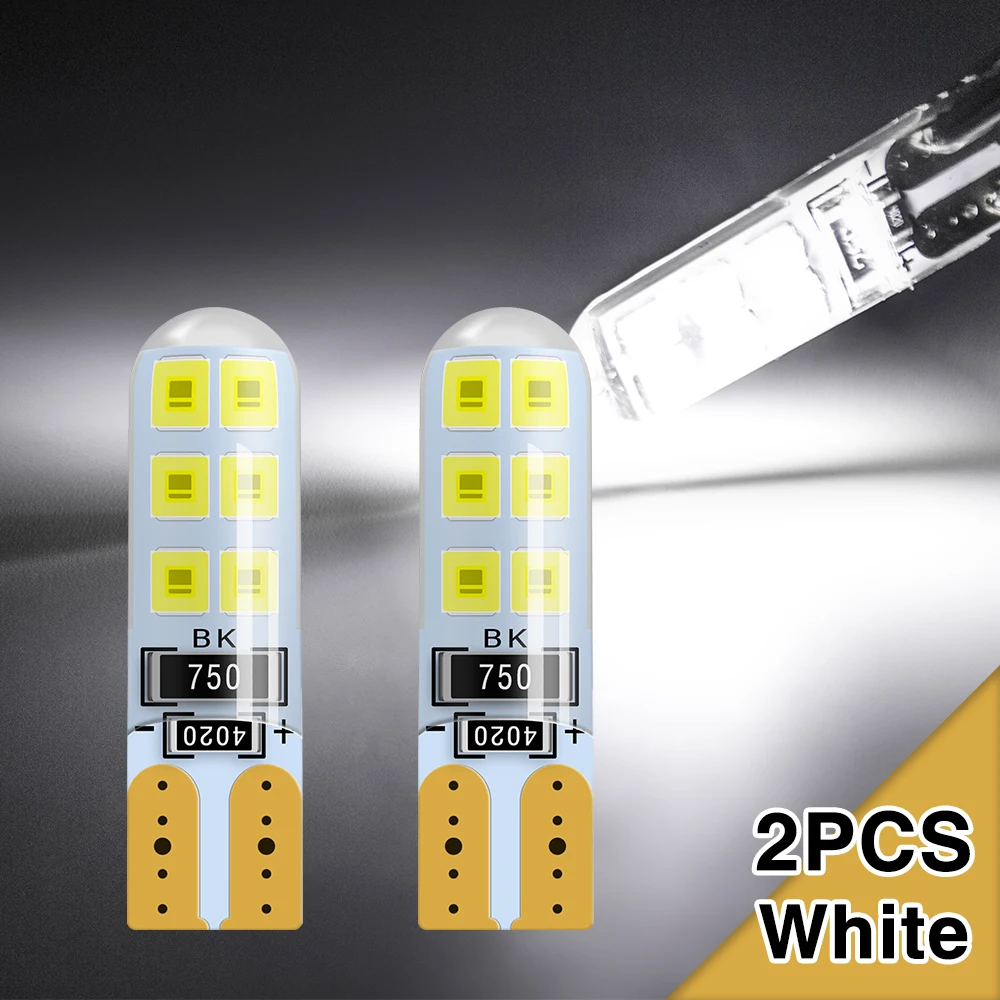 Super White Xukey автомобиля T10 светодиодный Клин лампочки 501 168 W5W лампа авто просвет кабины DRL обратный поворот Габаритные огни 12В 2Вт 2835-12SMD белого и синего цвета - Испускаемый цвет: Super White