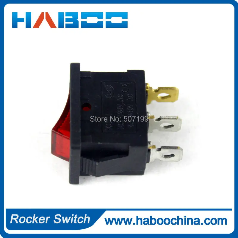 Электрический мини клавишный выключатель T85 автомобильный с 3 контактами 2