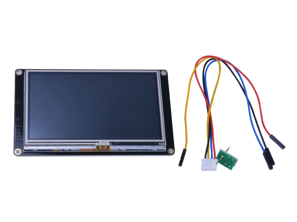 Nextion Enhanced NX4827K043-Универсальный 4,3 ''480*272 встроенный RTC/Большая емкость вспышки/более быстрые часы с микроконтроллером HMI сенсорный дисплей