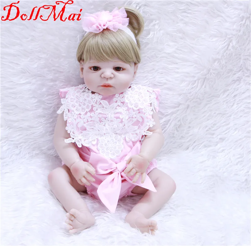 Кукла реборн силиконовая 55 см с силиконовым корпусом|reborn 55cm|doll rebornboneca reborn |