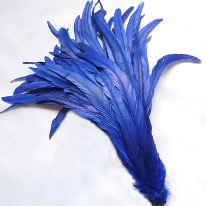 

1000PCS 35-40cm Rooster Tail Feather for Clothing Accessories Jewelry Accessories Wedding Supply Performance Necessary