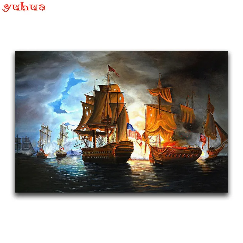 Полная квадратная Алмазная вышивка крестиком морские пейзажи полная Мозаика из