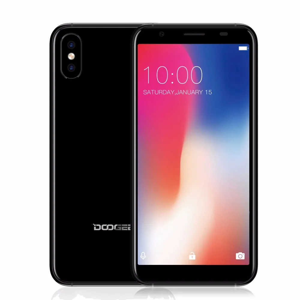 Оригинальный DOOGEE X55 3g мобильных телефонов 4 ядра 1 Гб + 16 ГБ Android 7 смартфон Двойная