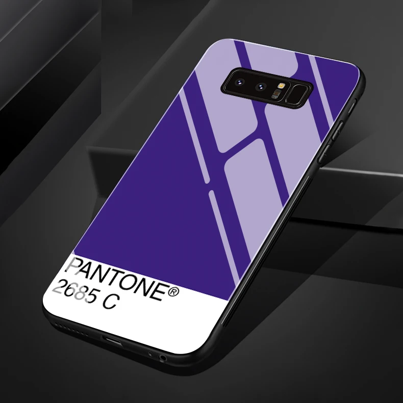 11 Новые Pantone для samsung S8 S8plus S9 S9plus note8 note9 S10 S10plus Цвет закаленное стекло чехол для телефона - Цвет: 11