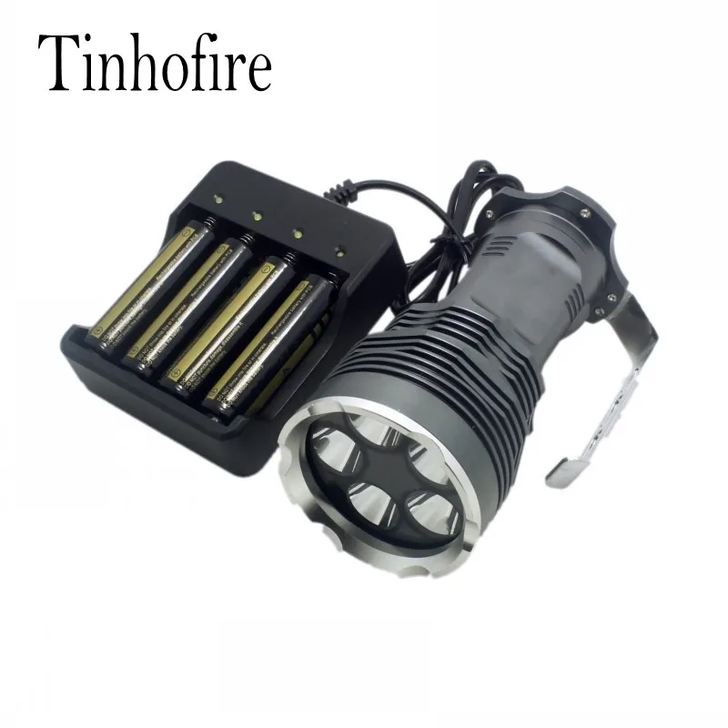 Супер светильник светодиодный фонарик Tinhofire 35 Вт 6000 люмен CREE XM L 5x T6 портативная