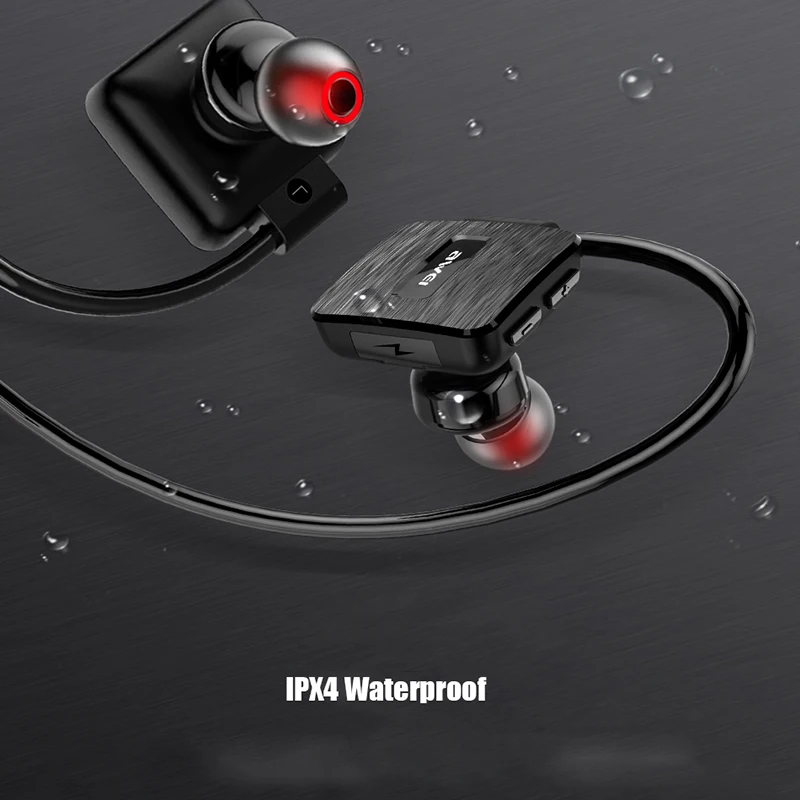 AWEI A848BL беспроводные Bluetooth наушники с микрофоном 3D стерео водонепроницаемая Спортивная гарнитура наушники для телефонов