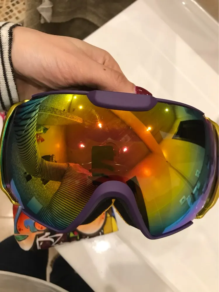 Новинка 2018 брендовые лыжные очки двойной UV400 анти туман большая Лыжная маска для
