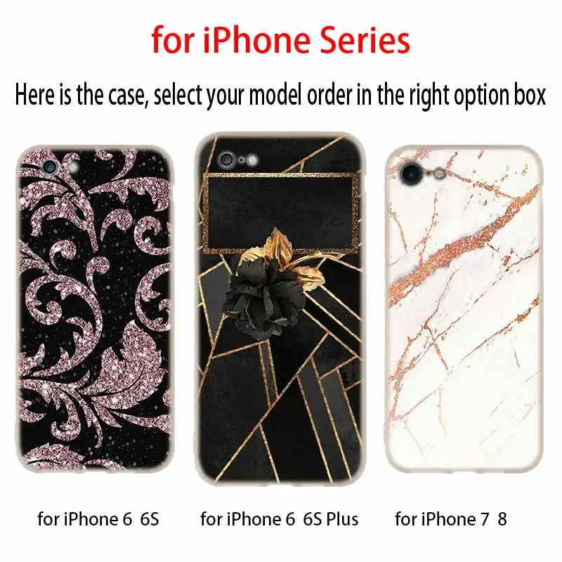 Модный силиконовый чехол с золотым мраморным коллажем для iPhone 12 11 Pro X XS Max XR 8 7 6 Plus