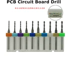 10 шт.компл. от 0,1 мм до 1,5 мм мини-сверло из карбида вольфрама для печатной платы, сверла с ЧПУ для станка с ЧПУ