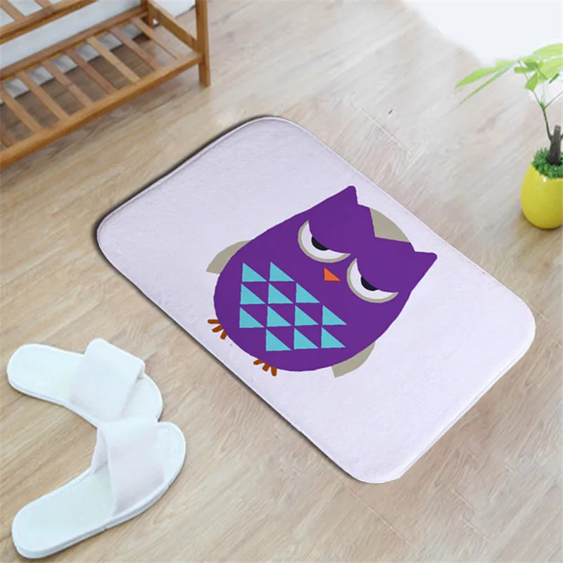Сова Kawaii Добро пожаловать коврики кошка Животные Печать ванная комната кухня