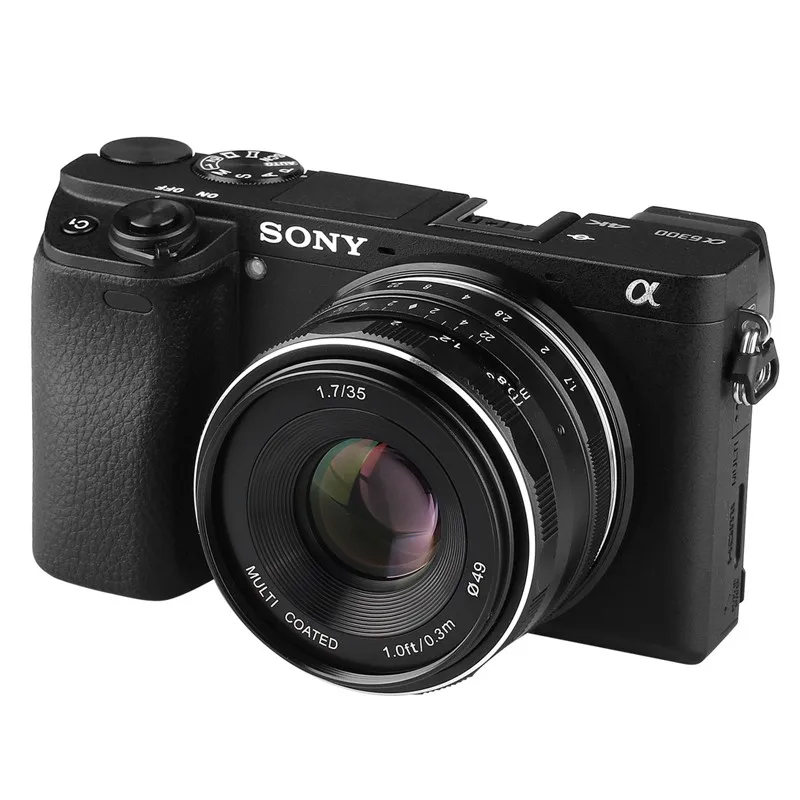 Объектив Meike MK 35 мм F1.7 с ручной фокусировкой объектив для камеры большой