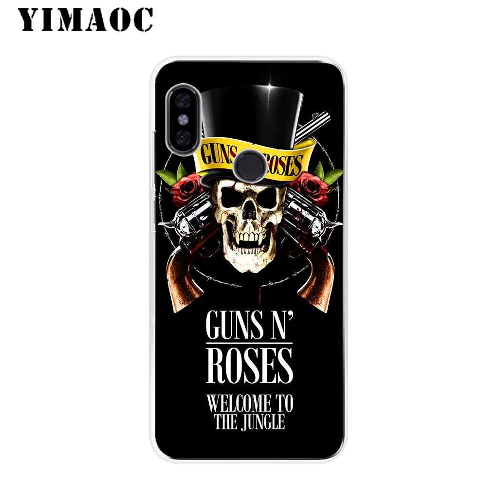 YIMAOC Guns n Roses Soft Silicone Case for Xiaomi Redmi 6 6A 5A 5 S2 Puls Note 8 7 4X 4 4A Pro Go |