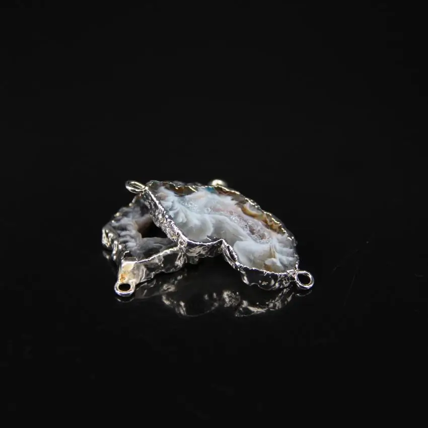 5 шт./лот соединитель для плиты Geode Freeform Натуральный Druzy Agates сырье дюрси кварц