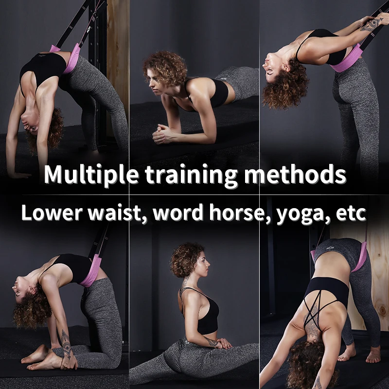 

Yoga Waist Back Stretch Band - Door Flexibility Tensile Multifunction Assist Training, Yoga Leg Stretcher Strap Door Anchor