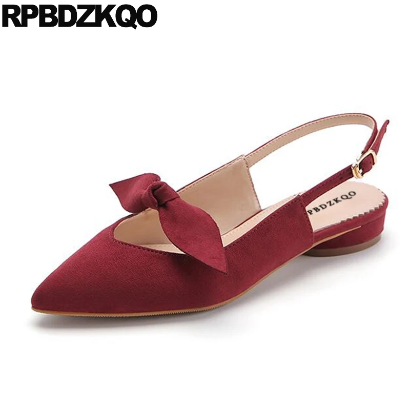 Туфли женские на плоской подошве красивые туфли с маленьким бантом ремешком