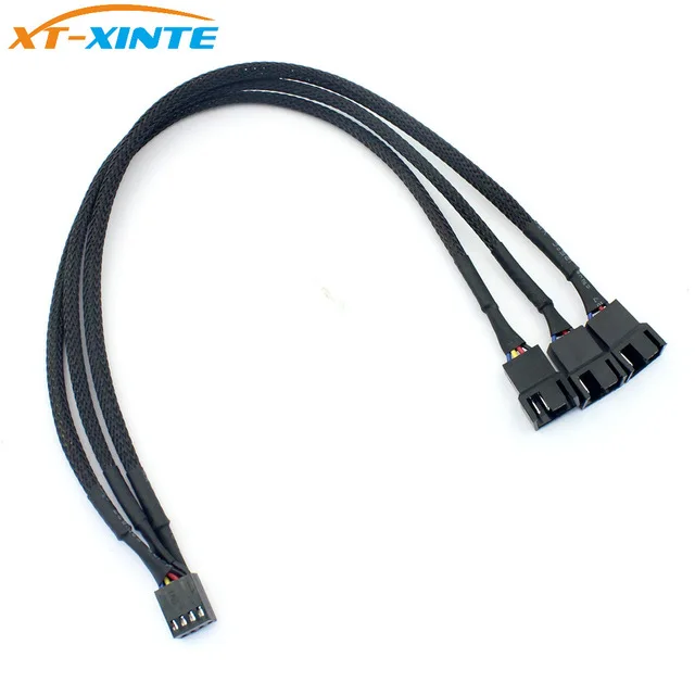 4pin IDE К 3-портовому 4Pin охлаждающий вентилятор кабель питания сплиттера ПК