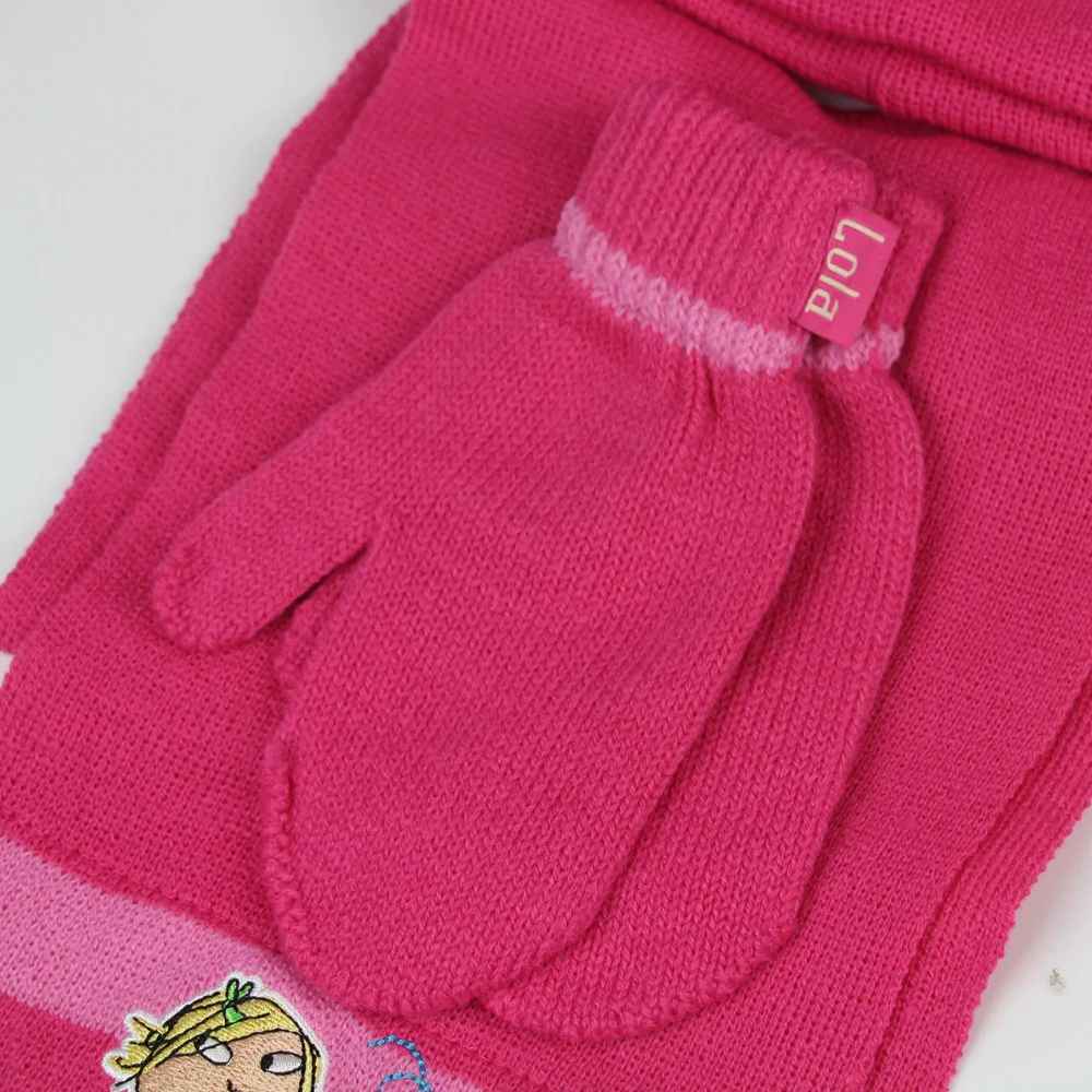 3 шт./комплект детский вязаный шарф и перчатки для девочек | Аксессуары одежды