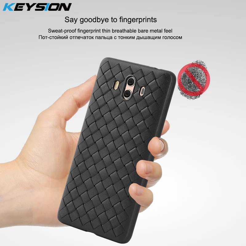 KEYSION супер мягкий чехол для телефона Huawei Mate 10 Роскошные тканевые Чехлы Hauwei
