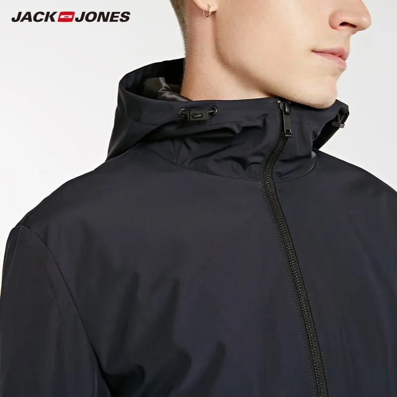 Jack &amp Jones Мужская осенняя куртка с капюшоном и длинными рукавами E | 218321530 одежда