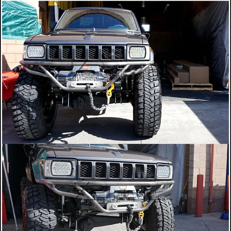 

For Jeep Cherokee Toyota Trucks XJ LJ CJ MJ 7'' x 6'' Square led headlight H6014 H6052/54 Sealed beam Off Road lights