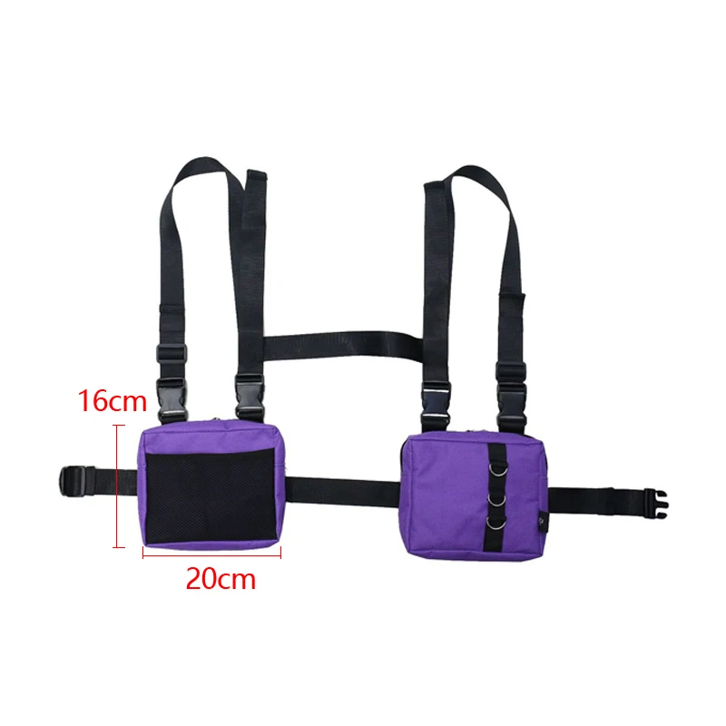 Heymister модная хип-хоп Уличная Мужская тактическая нагрудная сумка функциональная