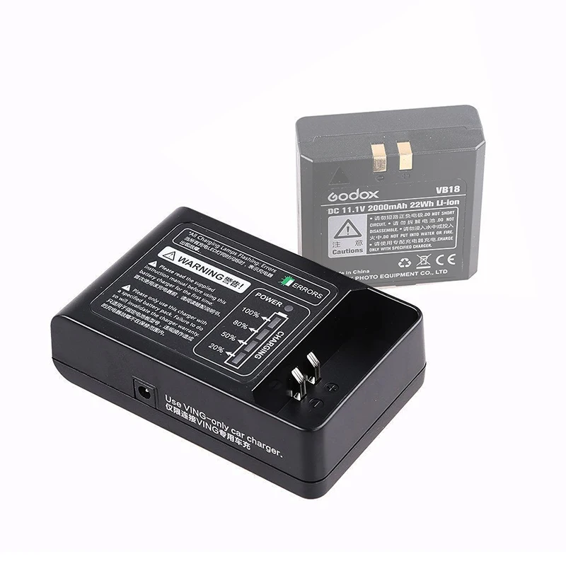 Зарядное устройство переменного тока Godox для литий ионной батареи VB18 Ving V850 II VC 18