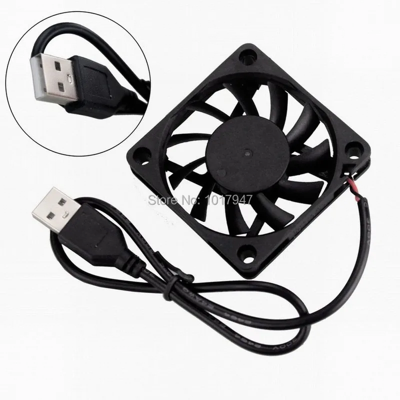 1 шт. Gdstime DC 5 в USB 6010 60 мм x 10 мм 6 см вентиляторы PC чехол для компьютера охлаждающий вентилятор